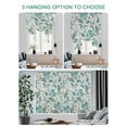 thumbnail image 4 of Teal Paisley Floral Tie Up Curtains for Windows 63 Inch Length Balloon Curtains Kitchen Adjustable Balloon Window Shade Boho Ethnic Tribe Traditional Tie Up Valance Bathroom Curtain Window 46"x63", 4 of 6