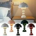 thumbnail image 2 of Penkiiy Mushroom Table Lamp Mushroom Touch Dimmable Bedside Night Light Rechargeable Mushroom Desk Lamp with Plug in Cord for Bedrooms Home Living Room Offices Decor, 2 of 3