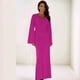 thumbnail image 5 of Vestido de Punto Acanalado para Mujer, Acampanada, Ajustado, Holgado e Informal. Rojo Rosa XL, 5 of 7