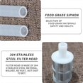 thumbnail image 5 of 2PCS Siphon Tube Pipe Hoses, Homemade Wine Tube Filter, Wine and Beer Dispensing Equipment, 2.5M Upgraded Silicone Tube, 5 of 5