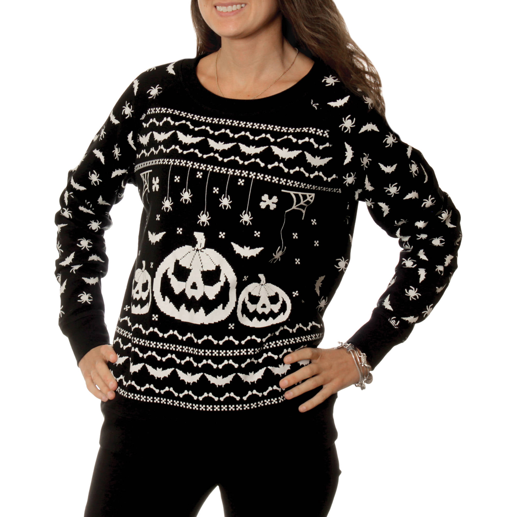 Halloween Christmas Crewneck Long Sleeve Tie Dye Sweatshirt for Women,Funny Halloween Graphics Sweatshirt Pullover Shirt