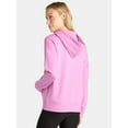 thumbnail image 3 of Time and Tru Women's and Women’s Plus Zip Front Fleece Hoodie Jacket, Sizes XS-4X, 3 of 5