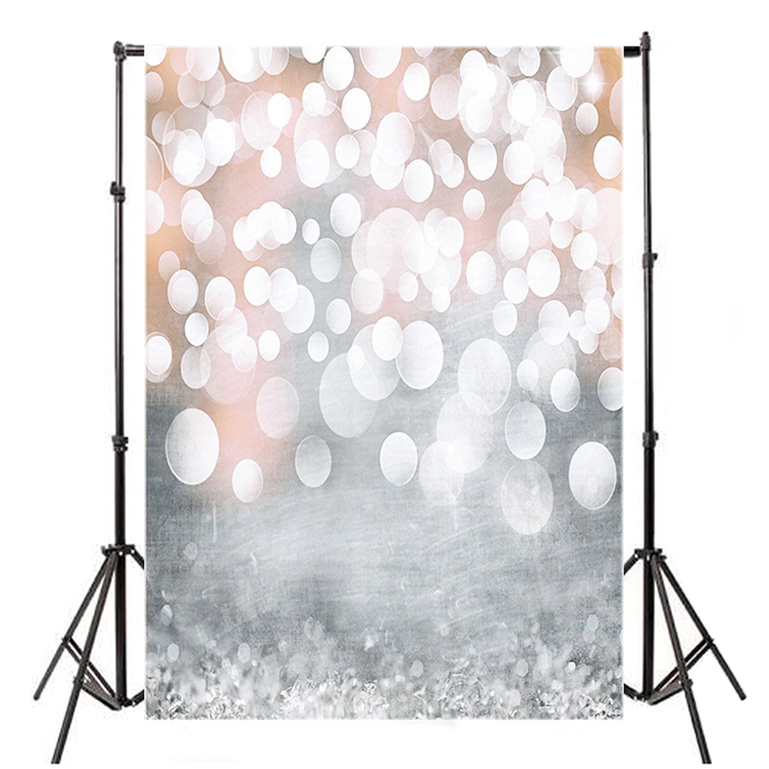 3x5ft Studio Photo Video Photography Backdrops Gray Bokeh Printed Vinyl