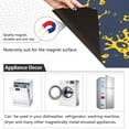 thumbnail image 2 of Dishwasher Magnet Cover Magnetic Fridge Door Cover Home Kitchen Decor Dark Blue Yellow Splashes 23"x 26", 2 of 6