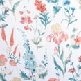 thumbnail image 4 of Mainstays Marjorie Sheer Voile Rod Pocket Single Curtain Panel, 1 Panel, White Floral, 58"W x 63"L, 4 of 7