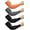 Black, Gray, Orange, variant on Minzimin 4 Pairs Plus Size Cooling Arm Sleeves Sun Sleeves Men Women UV Sun Protection Sleeves Oversized Compression Sleeves