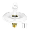 thumbnail image 4 of DOLITY 1/2" NPT Male City Water Fill Flange Brass Flush RV Water Backflow Preventer White, 4 of 9