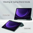 thumbnail image 3 of Pour Samsung Galaxy Tab S9 FE+ Étui 10.9 12.4 Pouces 2023 Transparent Rigide PC Dos Souple pour Funda Tab A9 S9 FE Plus 12 4 S9 Housse de Tablette Vert P9 Plus 12.4 Pouces, 3 of 6