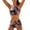 Purple, variant on LUOGENLI Womens Swimsuits Large Bust Women Print Bikinis Swimsuit High Waist Bikini Set 2 PCS Beach Bathing Suit Swimwear Coffee Size L