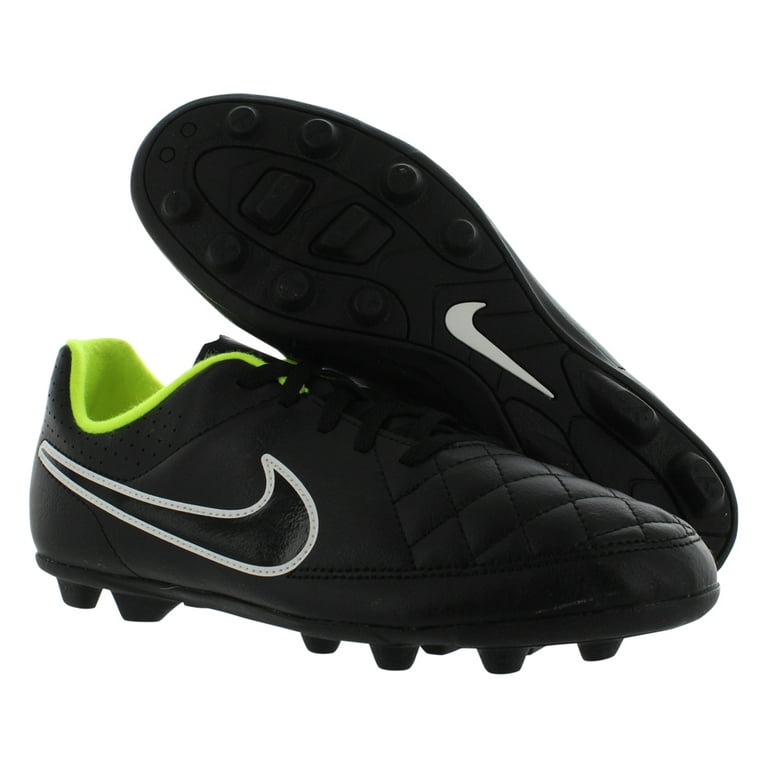 Vlekkeloos Triviaal verzameling Nike Tiempo Rio Ii Gf Boys Shoes Size 5.5, Color: Black/White/Green -  Walmart.com