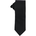 thumbnail image 1 of The Men's Store Cravate Auto-Nouée Unie pour Homme, Noire, Taille Unique, 1 of 1