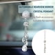 thumbnail image 4 of Accesorios de espejo de vista trasera Joyas colgante Joyas de acero inoxidable Rhinestone Charm Ornamento Decoraciones de automóvil Interior para mujeres Girls Blanco Inevent VI014324-01, 4 of 6