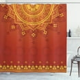 thumbnail image 1 of Ambesonne Leaf Shower Curtain, Traditional Saree, 69"Wx70"L, Marigold Orange, 1 of 3