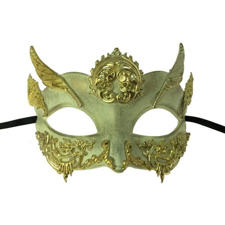 Attitude Studio Gold & Ivory Greek God or Goddess Venetian Half Costume Mask