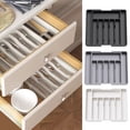 thumbnail image 5 of Shoreew Dinnerware Storage Box Retractable Classification Organization Large Capacity Tableware Tray Cosmetic Jewelry Stationery Drawer, 5 of 6