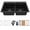 Black, variant on Karran QTWS-880 Drop-in 33" Double Equal 50/50 Bowl Workstation Kitchen Sink in Concrete