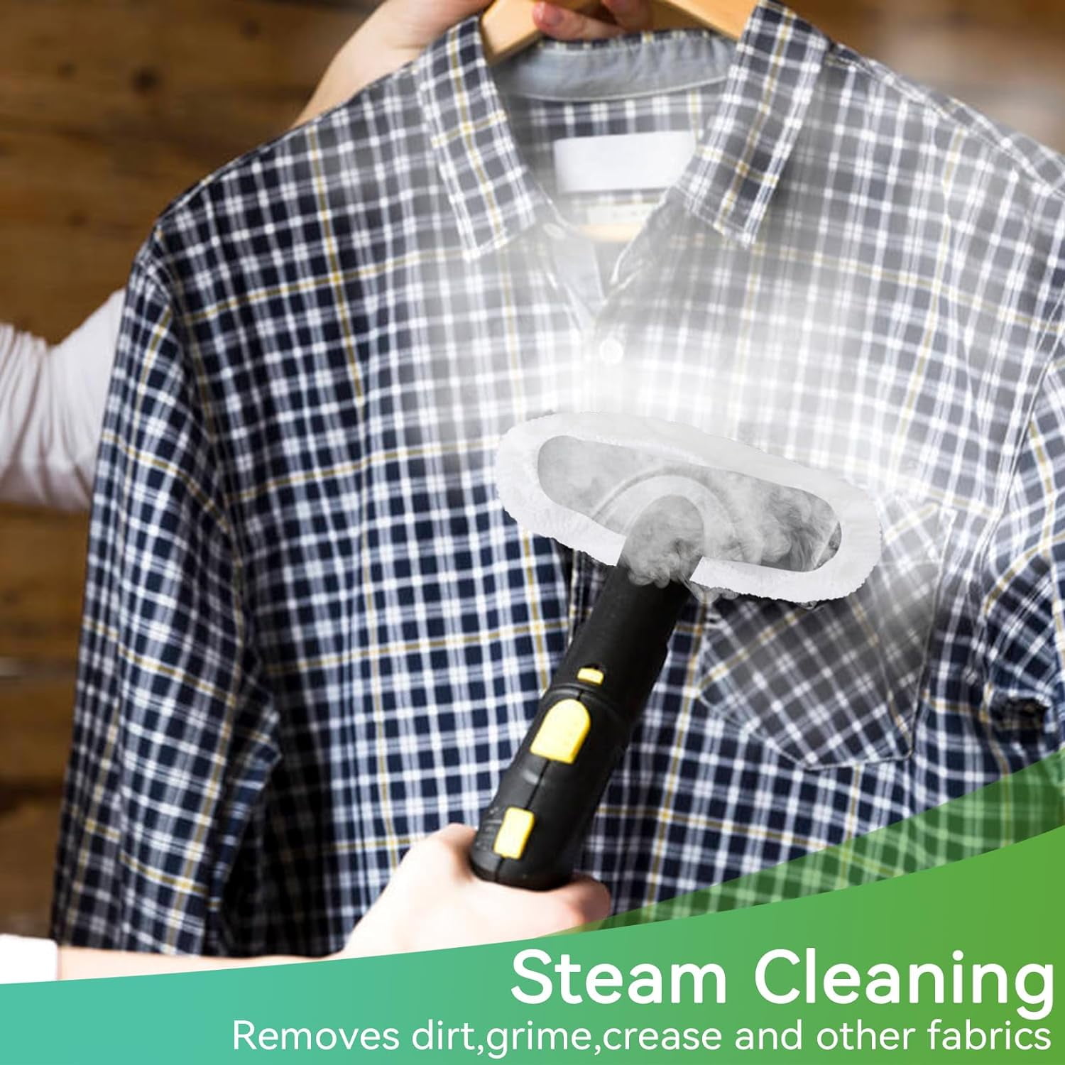 10-Pack Reusable Steam Cleaner Pads - Universal Fit For Bissell, Dupray, Wagner & More
