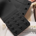 thumbnail image 6 of Gymayou Women Strapless Invisible Push Up Bra No Slip Clear Backless Padded Adjustment Bra Front Back Hook Closure Full Cup Smooth Seamless Lingeries Black M, 6 of 7