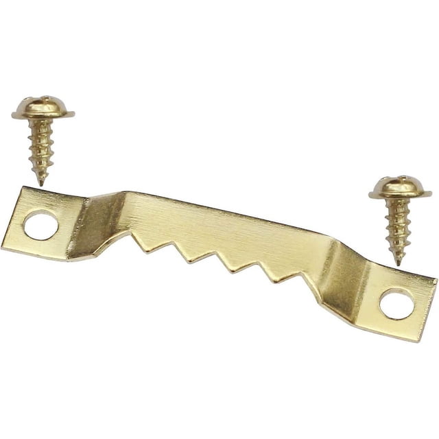 Colgadores para cuadros con dientes de sierra, gancho para colgar cuadros pequeños de 100 uds, colgadores dorados para cuadros con tornillos, soluciones para colgar cuadros, herrajes para colgar