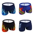 thumbnail image 2 of XBASW Mens Swim Trunks Printed Swim Shorts Square Leg Shorts Quick Dry Swimsuit XL-3 XL, 2 of 12