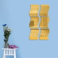thumbnail image 5 of 6 Pieces of Wave Combination Mirror Stereo Wall Sticker, 5 of 5