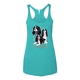 thumbnail image 2 of If It's Not a Cavalier King Charles Spaniel It's Just a Dog Gift | Womens Dog Lover Premium Tri-Blend Racerback Tank Top, Tahiti Blue, Small, 2 of 3