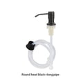 thumbnail image 2 of Inteprter Dispensador de a mano de acero inoxidable, desmontable, a prueba de fugas, giratorio de 360 ​​grados, tubo de silicona inodoro, Suministros de limpieza para el hogar Negro Inteprter HA069452-02, 2 of 6