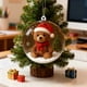 thumbnail image 4 of Bola de Adorno para Árbol de Navidad | Colgante Esférico de Cristal Transparente con Minianimales, Gorros y Bufandas de Papá Noel | Decoración Navideña de Plástico Multicolor | Regalo de Navidad | De, 4 of 6