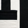 thumbnail image 6 of SAFAVIEH Montauk Saranna Striped Cotton Area Rug, Black/Ivory, 4' x 6', 6 of 9