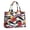 Pioneer Flower Floral Print Pattern-3, variant on Pioneer Flower Floral Print Pattern Large Capacity Fashion Luxury Tote Handbag, Laptop Compatible Daily Work Bag, 15.7"x13"x5.1"