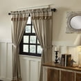 thumbnail image 3 of VHC Brands Classic Country Farmhouse Window Kendra Stripe Tan Curtain Panel Pair, Green, 3 of 3