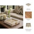 thumbnail image 6 of Decorative Tic Tac Toe Game with Wooden Storage Box - Minimalist Classic Tabletop Game for Coffee Table and Living Room Decor - Home Decor Game Accent for Office or Shelf Styling - 2", White & Gold, 6 of 13