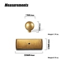 thumbnail image 5 of Goo-Ki 12 Pack Antique Brass Cabinet Knobs with Backplate, High-end Zinc Alloy Drawer Knobs for Dresser,Wardrobe,Cupboard,Cabinet Hardware, 5 of 5