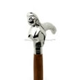thumbnail image 3 of Deluxe Walking Sticks | Rosewood Crafted Cane with Solid Brass Chrome Decorative Bars | Nagina International, 3 of 4