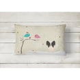 thumbnail image 2 of Carolines Treasures BB2548PW1216 Christmas Presents between Friends Papillon - Black and White Canvas Fabric Decorative, 2 of 3