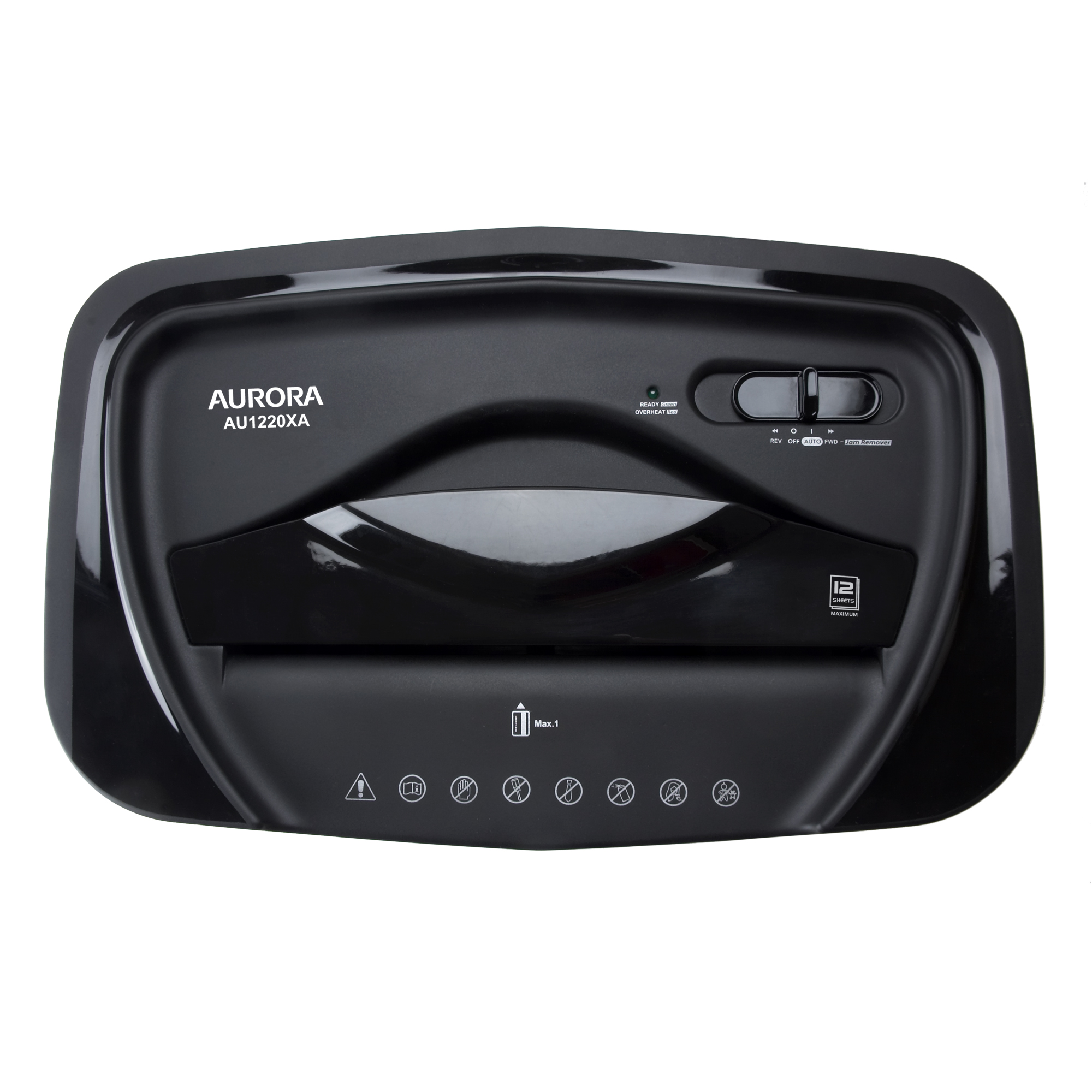 Aurora 12-Sheet Cross-Cut Paper Shredder with 5.2 Gallon Bin photo 5