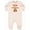 Natural Heather, variant on Goldendoodle Dog Quote Baby Fleece Romper