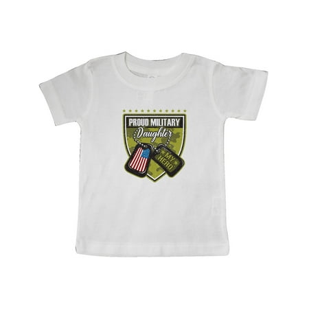 

Inktastic Proud Military Daughter Soldier Hero Gift Baby Girl T-Shirt