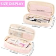 thumbnail image 5 of Rirool Large Capacity Pencil Case, Expandable Pencil Pouch Big Pen Bag for School Supplies with Zipper, Deformable Organizer for Teen Girls Boys, Pink, 5 of 7