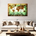 thumbnail image 2 of Elephant Stock Stained World Map Wall Art - Horizontal Multi Panel Canvas - Living Room Wall Decor - Map Multi Panel - Brown And White Decor - 74" x 48", 2 of 8
