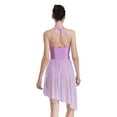 thumbnail image 2 of iiniim Women Lyrical Dance Costumes Modern Contemporary Ballet Dancewear Straps Back Chiffon Flowy Dress Light Purple XXL, 2 of 7