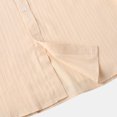 thumbnail image 6 of Jessboyy Button Down Shirt Men Casual Short Sleeve Fitted Button up Shirts Summer Vacation Going Out Tops Business Plain Work Shirt Khaki S, 6 of 9