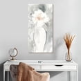 thumbnail image 2 of Elephant Stock Silver Blush I Wall Art - Vertical Canvas Wall Art - Living Room Wall Decor - Abstract Canvas - Beige And Blue Decor By Carol Robinson - 15" x 30", 2 of 8