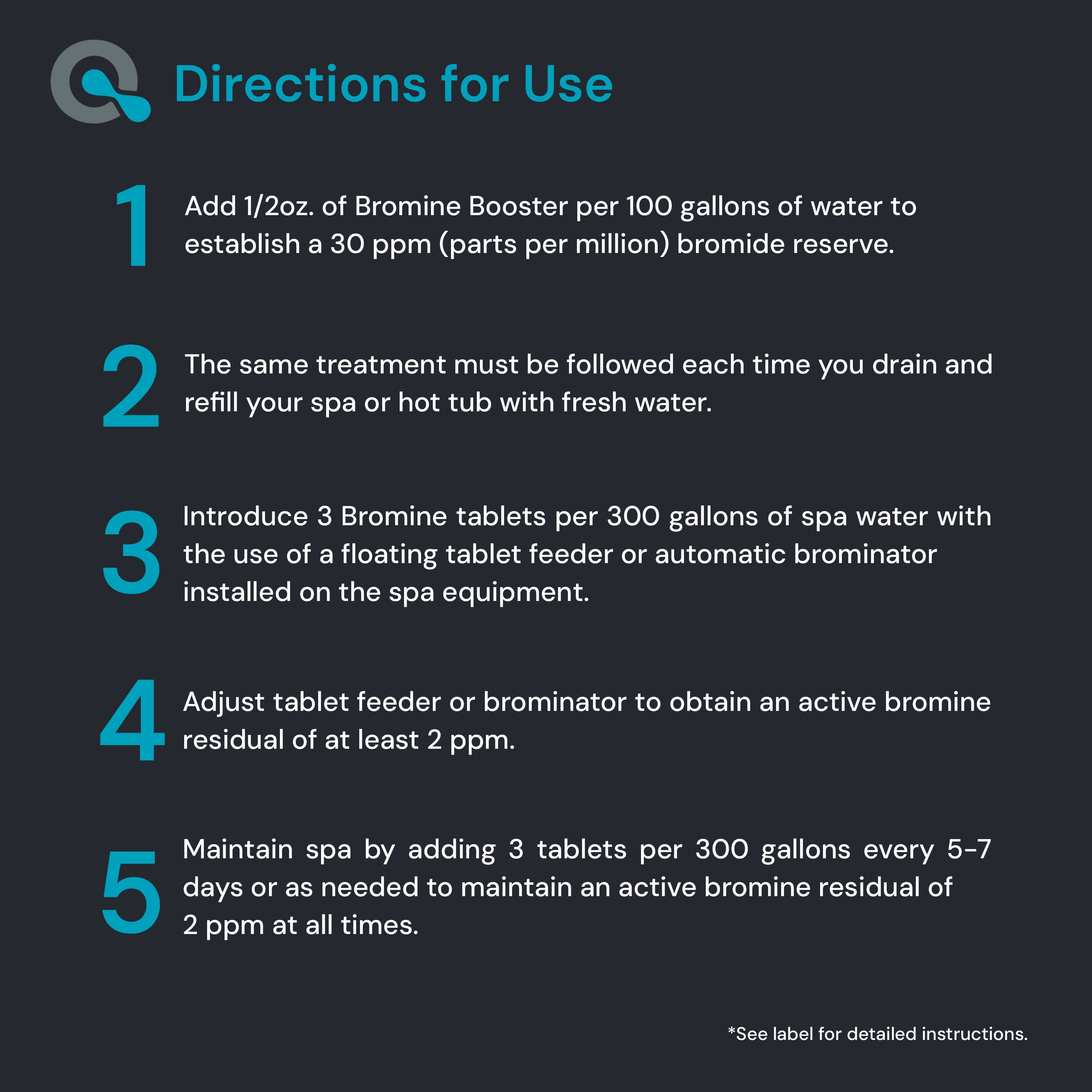AquaDoc Bromine Booster – Non-Chlorine Spa Shock, Sodium Bromide Oxidizer for Hot Tubs, 1lb