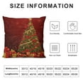 thumbnail image 5 of GOSMITH  Merry Christmas Tree Pillow Cover,Happy New Year Festive Glow Gold Holiday Shiny Star Xmas Decorative Couch Sofa Bedroom Burlap Pillow Cases for Women/Girls/Children Room 18x18 Inch, 5 of 5