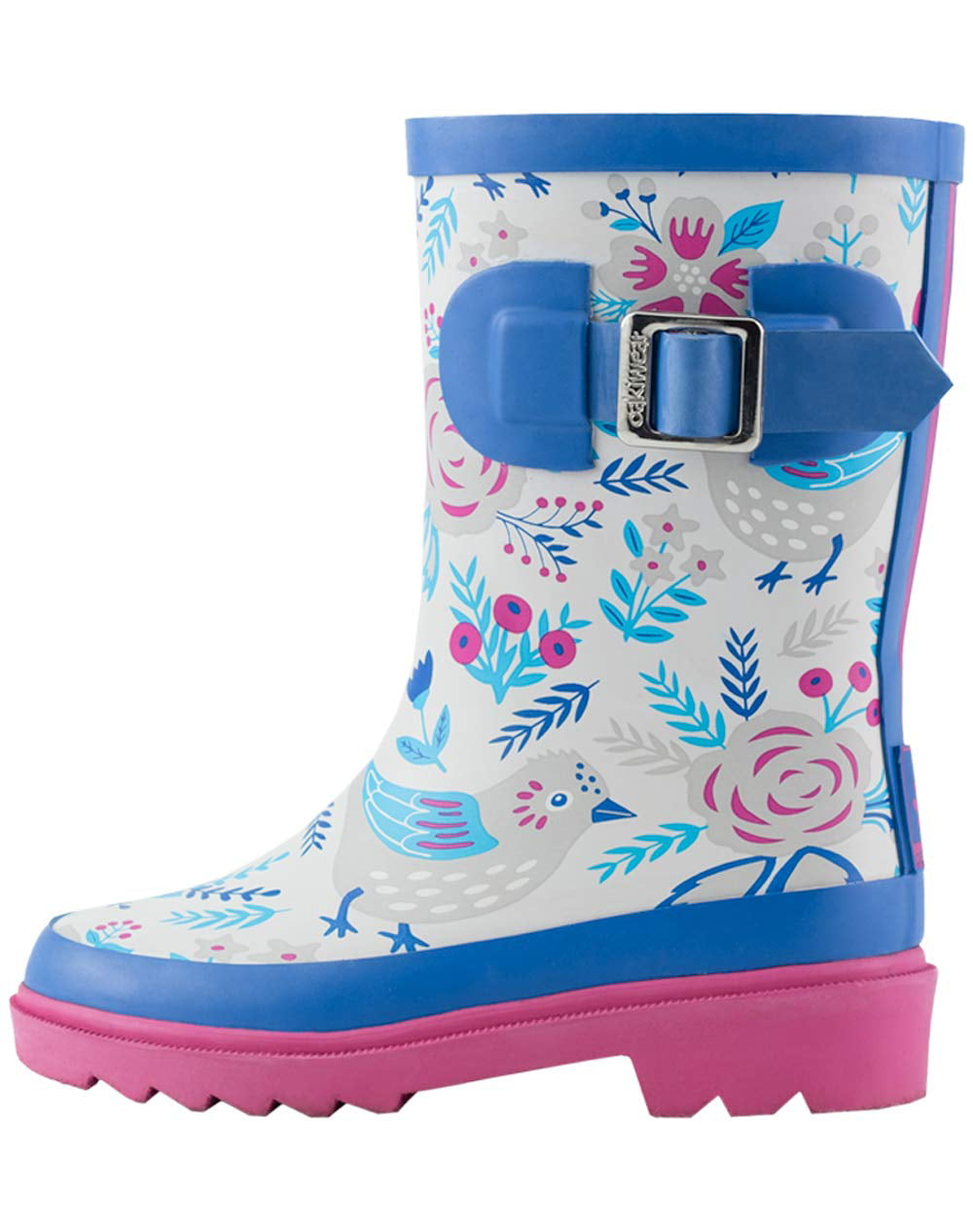 OAKI Kids Rubber Rain Boots with Buckle 