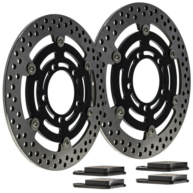 Niche Front Brake Rotor Pad Kit for Kawasaki Ninja ZX6R 43082-0031 Motorcycle MK1006652