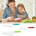 thumbnail image 4 of pitrice Kids Cooking Sets Real Kitchen Tools Children Cutter Chef Set Cookware Cake Salad Versatile Dishes Cutting Ergonomic Handles Type 12, 4 of 6