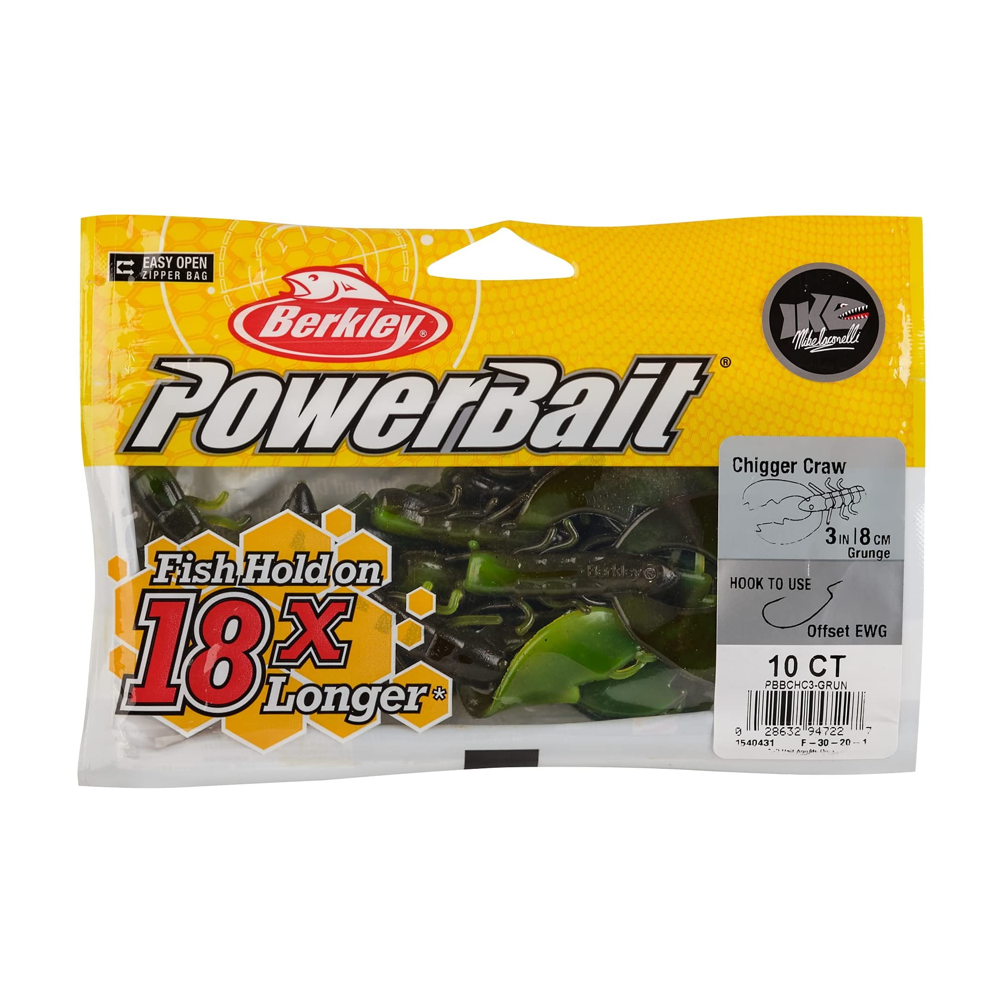 Berkley PowerBait® Chigger Craw Fishing Soft Bait 3in | 8cm Grunge