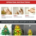 thumbnail image 5 of Window Christmas Lights Decorations, Battery Operated with Suction Cup Hook Hanging LED Light for Xmas Window Decoration Glass Wall Indoor Decor, Xmas Tree, 5 of 6